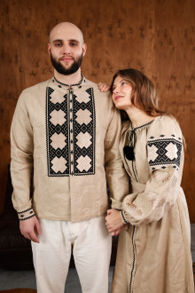 Couple Vyshyvankas "Podillian Rhombs"