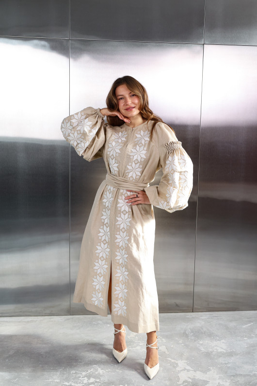 Women's embroidered dress "Stars"