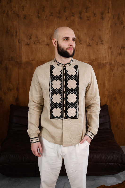 Men’s embroidered shirt "Podilian Diamonds"
