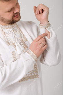 Men's embroidered shirt "Grain"