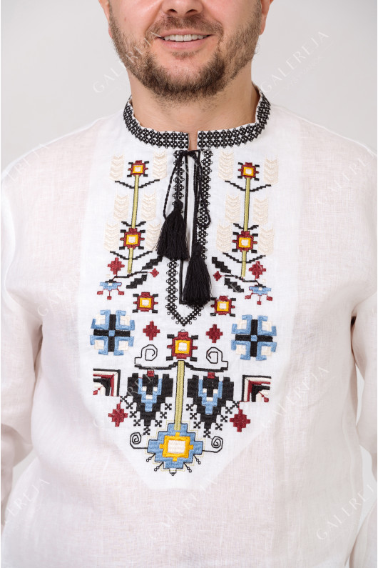 Men's embroidered shirt "Family Tree"