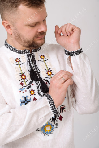 Men's embroidered shirt "Family Tree"