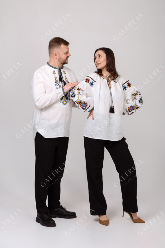 Men's embroidered shirt "Family Tree"