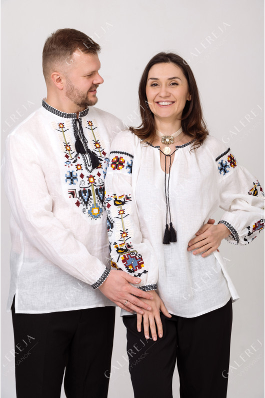 Men's embroidered shirt "Family Tree"