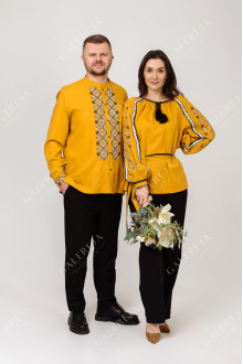 Men's embroidered shirt "Autumn"