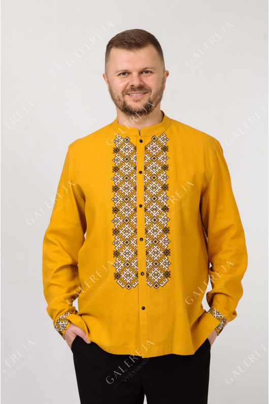 Men's embroidered shirt "Autumn"