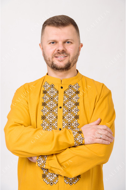 Men's embroidered shirt "Autumn"