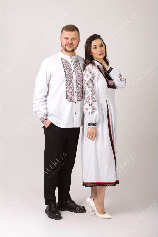 Paired embroidered shirts "Alatyr"