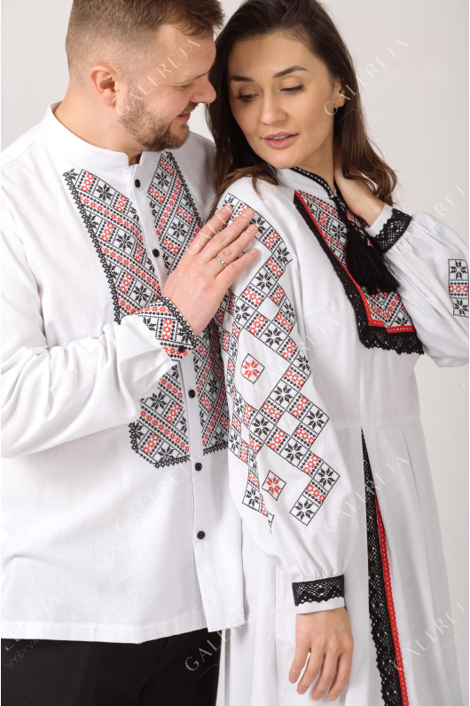 Paired embroidered shirts "Alatyr"