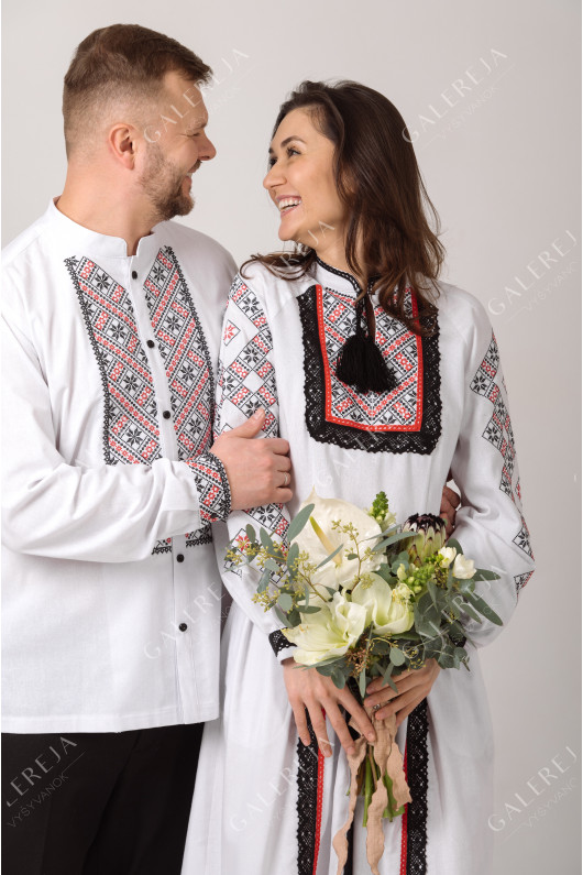 Paired embroidered shirts "Alatyr"