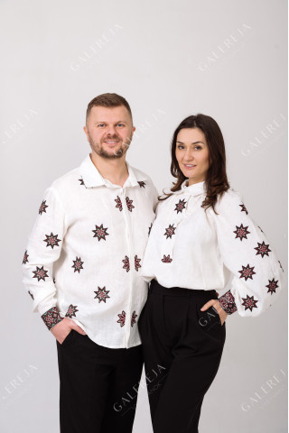 Paired embroidered shirts "Zori"