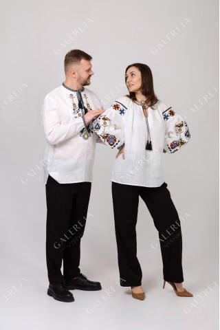 Paired embroidered shirts "Family Tree"