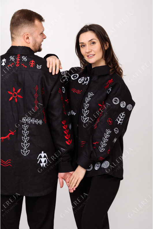 Paired embroidered shirts "Trypilskie"
