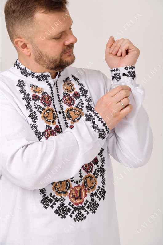 Paired embroidered shirts "Exquisite"