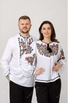 Paired embroidered shirts "Exquisite"