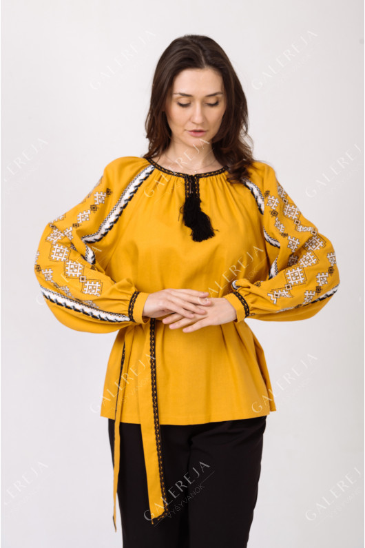 Paired embroidered shirts "Autumn"