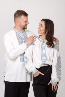 Paired embroidered shirts "Tadeya"