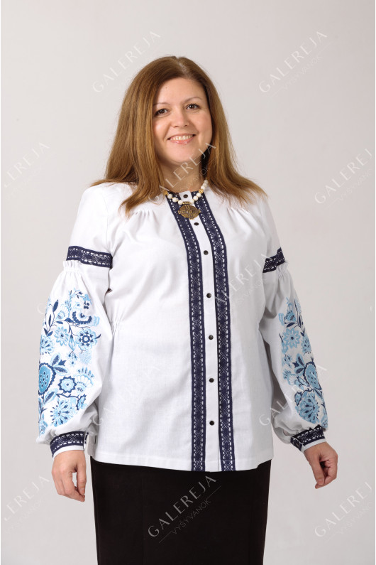 Women's embroidered shirt "Peacock"