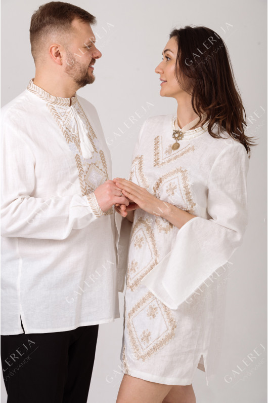 Women's embroidered dress "Grain"