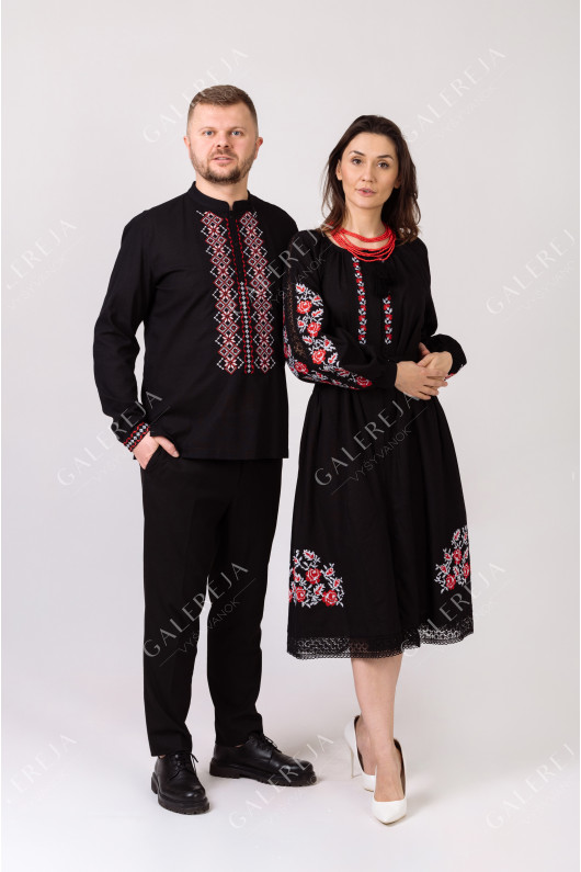 Women's embroidered dress "Rose"