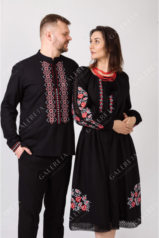 Women's embroidered dress "Rose"