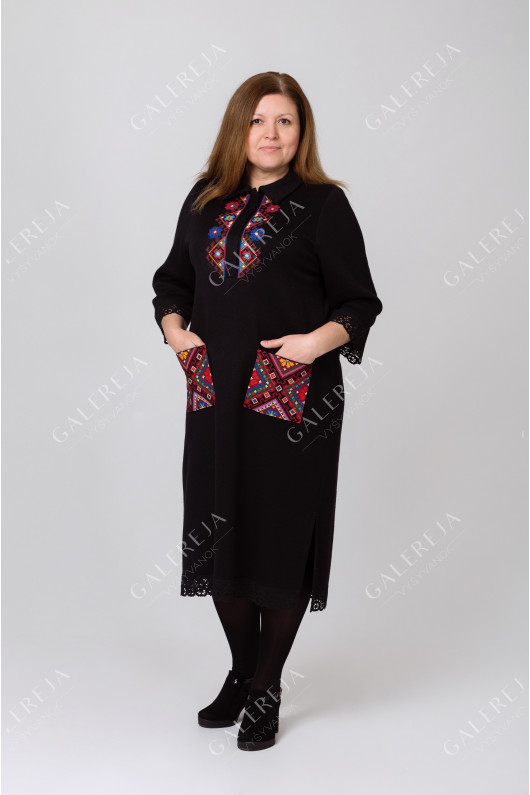 Women's embroidered dress "Knitted"