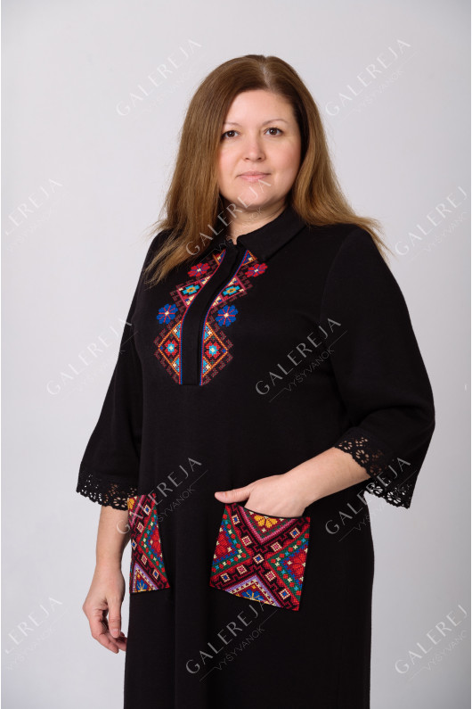 Women's embroidered dress "Knitted"