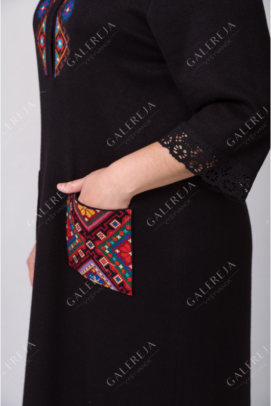 Women's embroidered dress "Knitted"