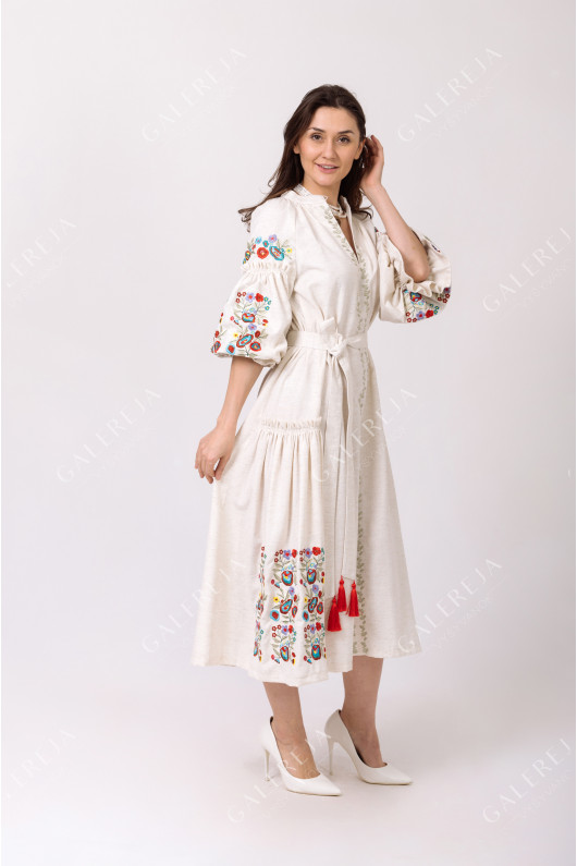 Women's embroidered dress "Flower Bukovina"