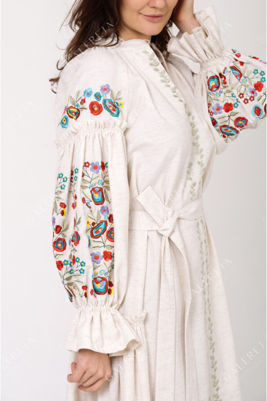 Women's embroidered dress "Flower Bukovina"