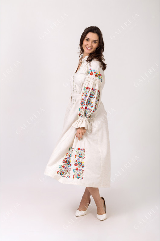 Women's embroidered dress "Flower Bukovina"