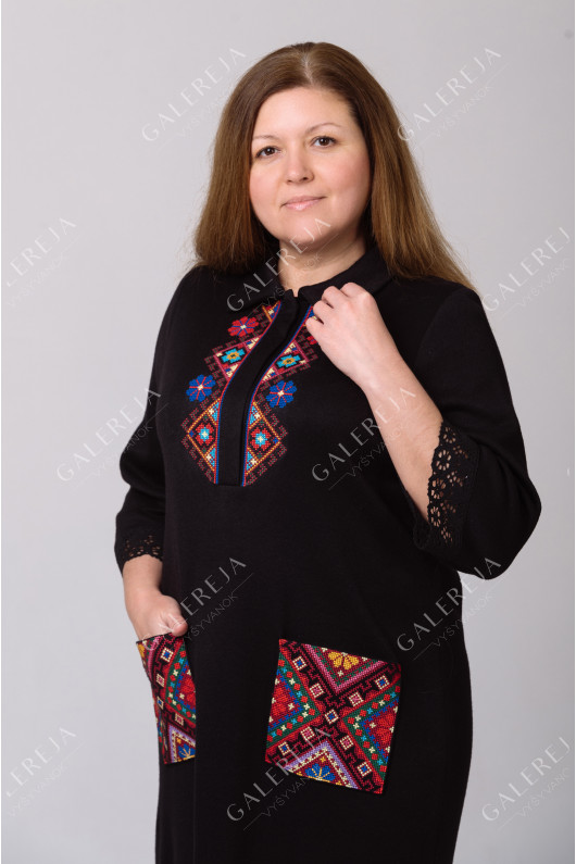 Women's embroidered dress "Knitted"
