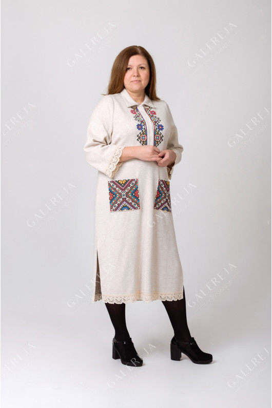 Women's embroidered dress "Knitted"