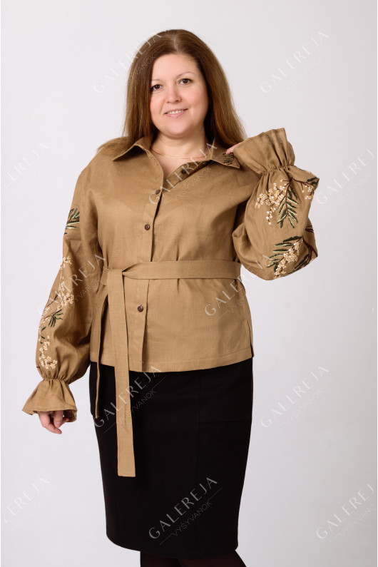 Women's embroidered shirt "Mimosa"